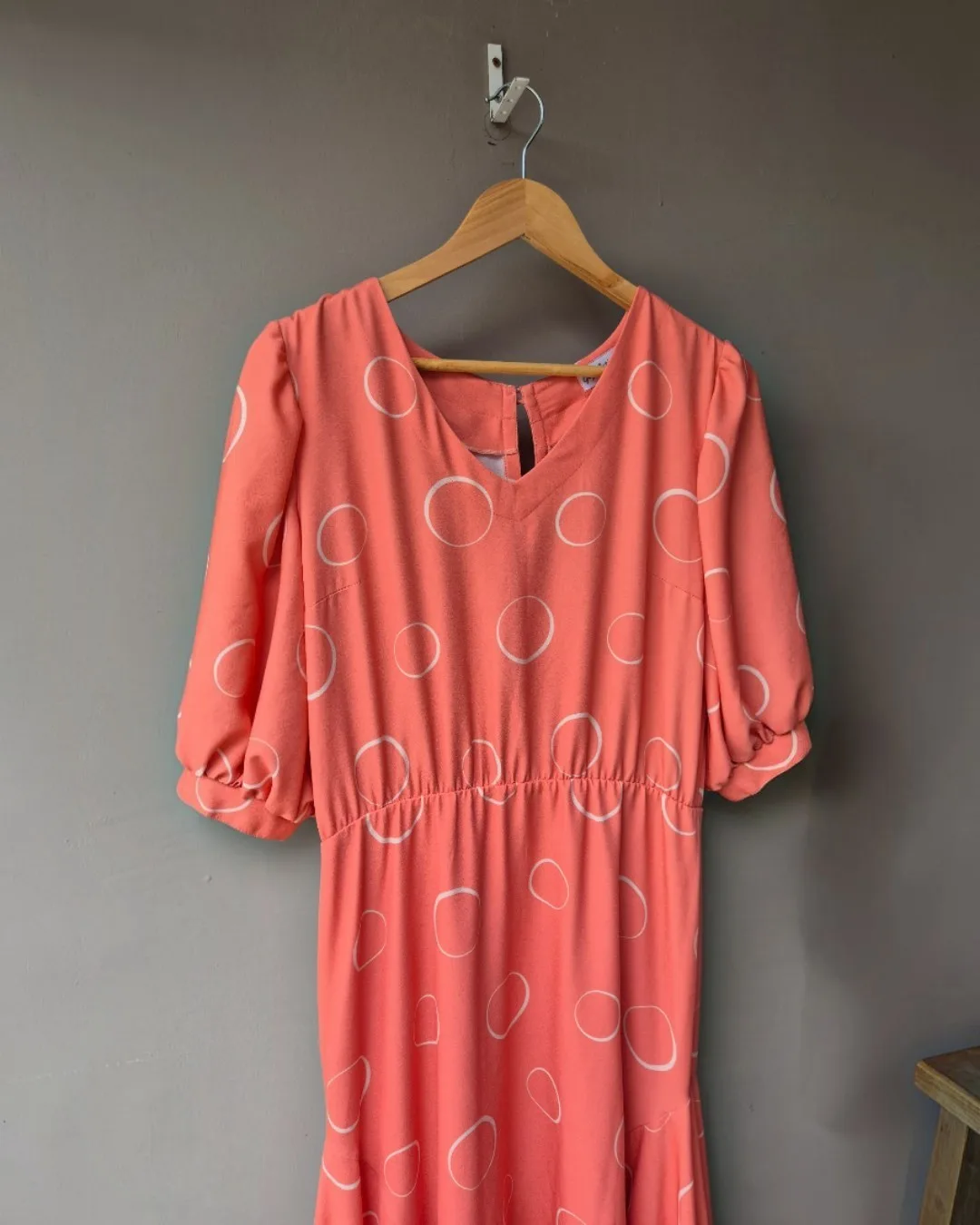 Vestido Midi Salmão