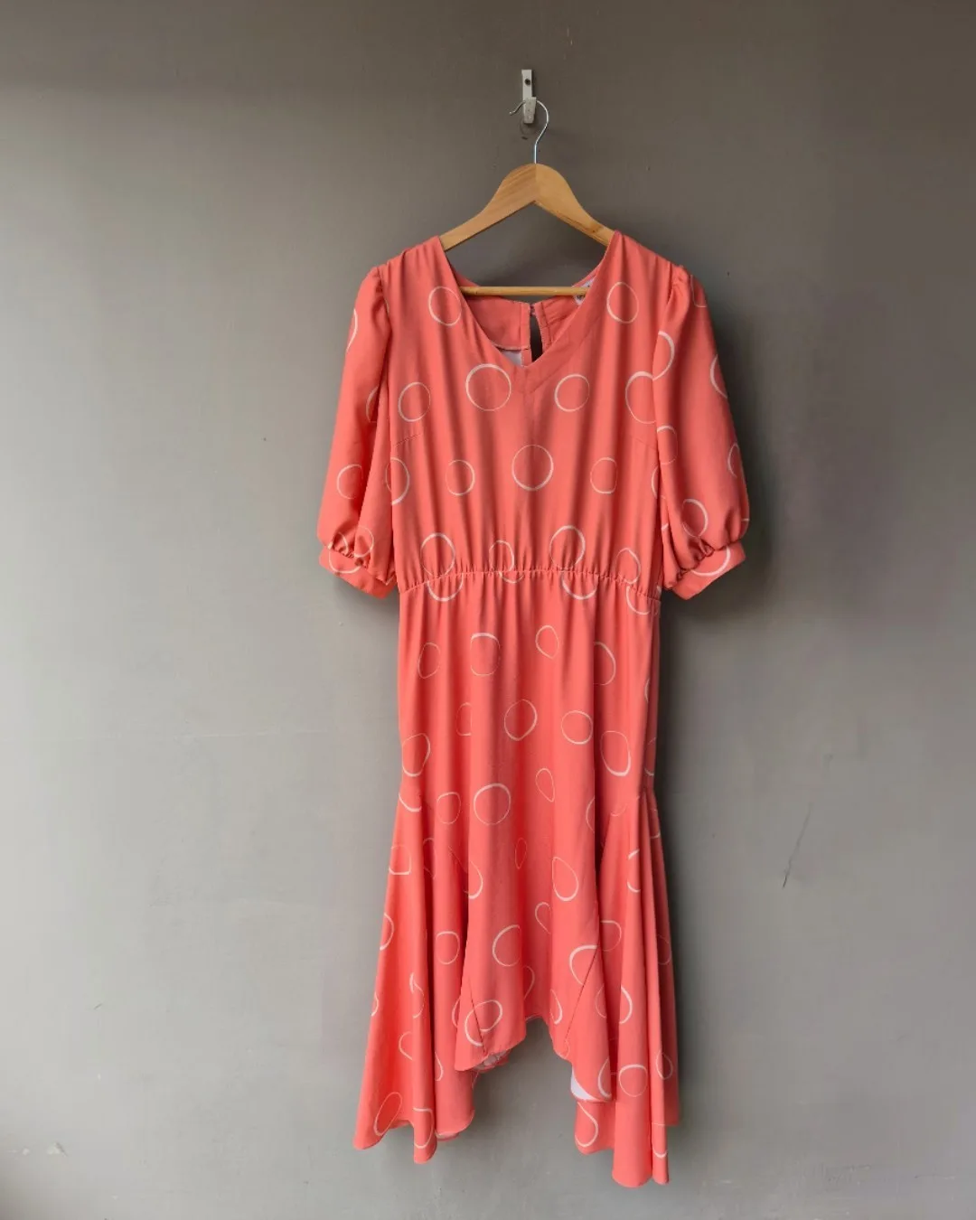 Vestido Midi Salmão